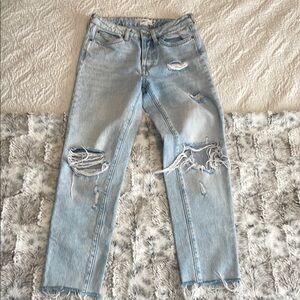 H&M Distressed Light Blue Jeans